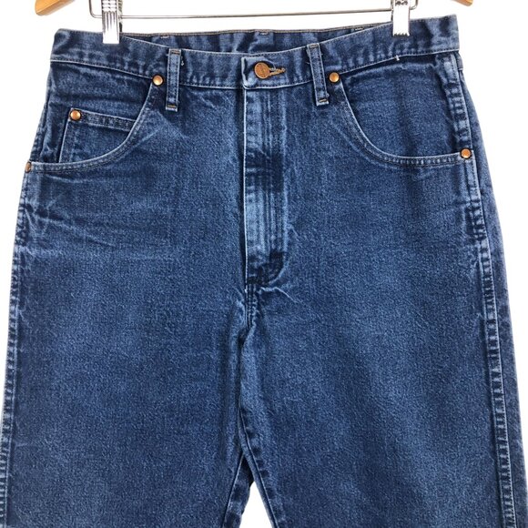 Wrangler Mens Cowboy Cut Relaxed Fit Jeans Sz 35 x 38 Style 31MWZPW Medium Wash - Picture 2 of 9